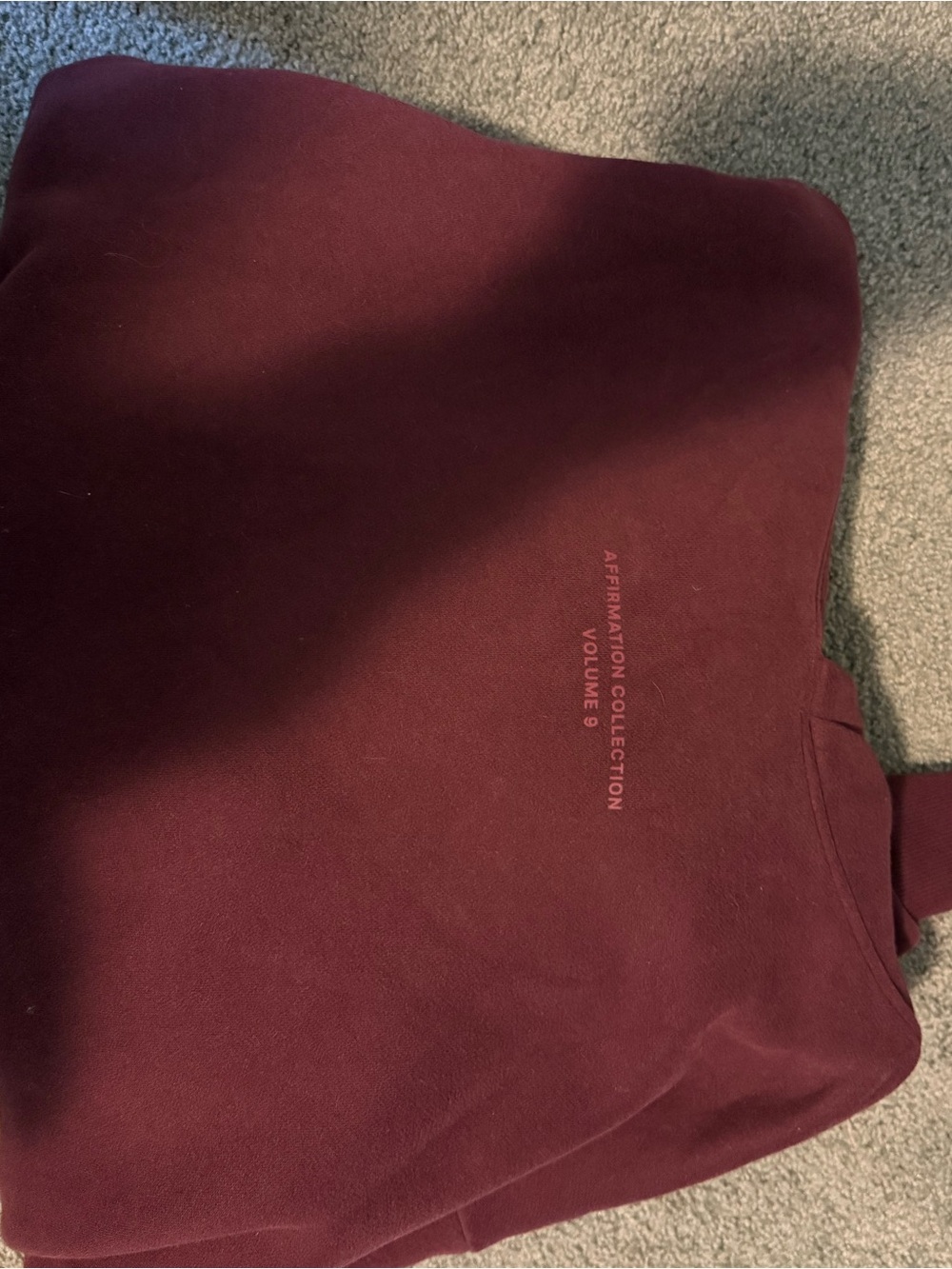 Comfrt Affirmation Collection Volume 9 Burgundy Sweatshirt